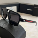 عینک دودی پرادا مردانه کد 00207 - Image 3