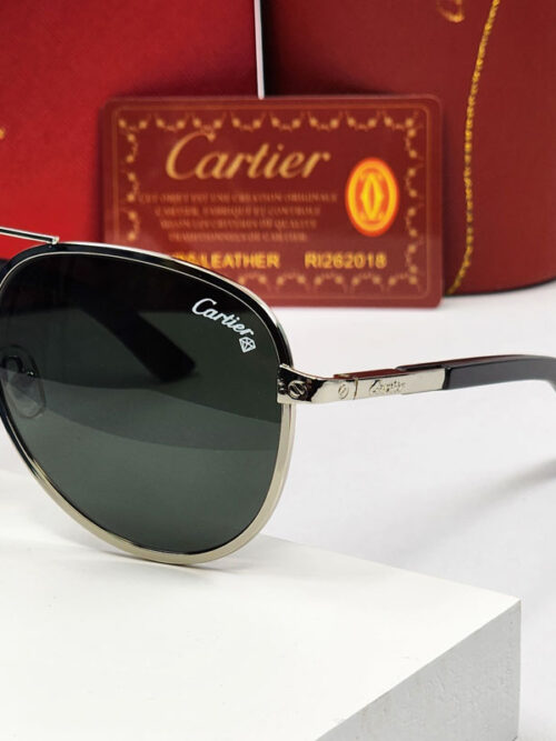 عینک دودی کارتیر مردانه CARTIER Sunglasses 8200589-2