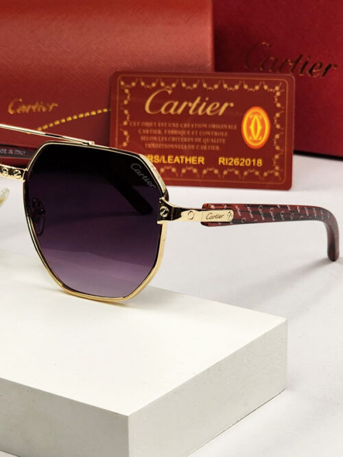 عینک دودی یونیسکس کارتیر CARTIER SUNGLASSES 9020-1