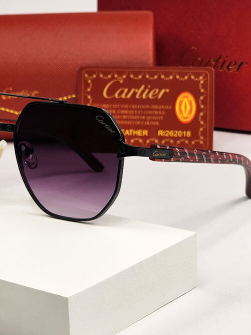 عینک دودی یونیسکس کارتیر CARTIER SUNGLASSES 9020-2