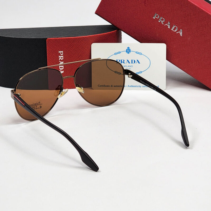 عینک آفتابی مردانه پرادا PRADA Sunglasses 88028-3 - Image 4
